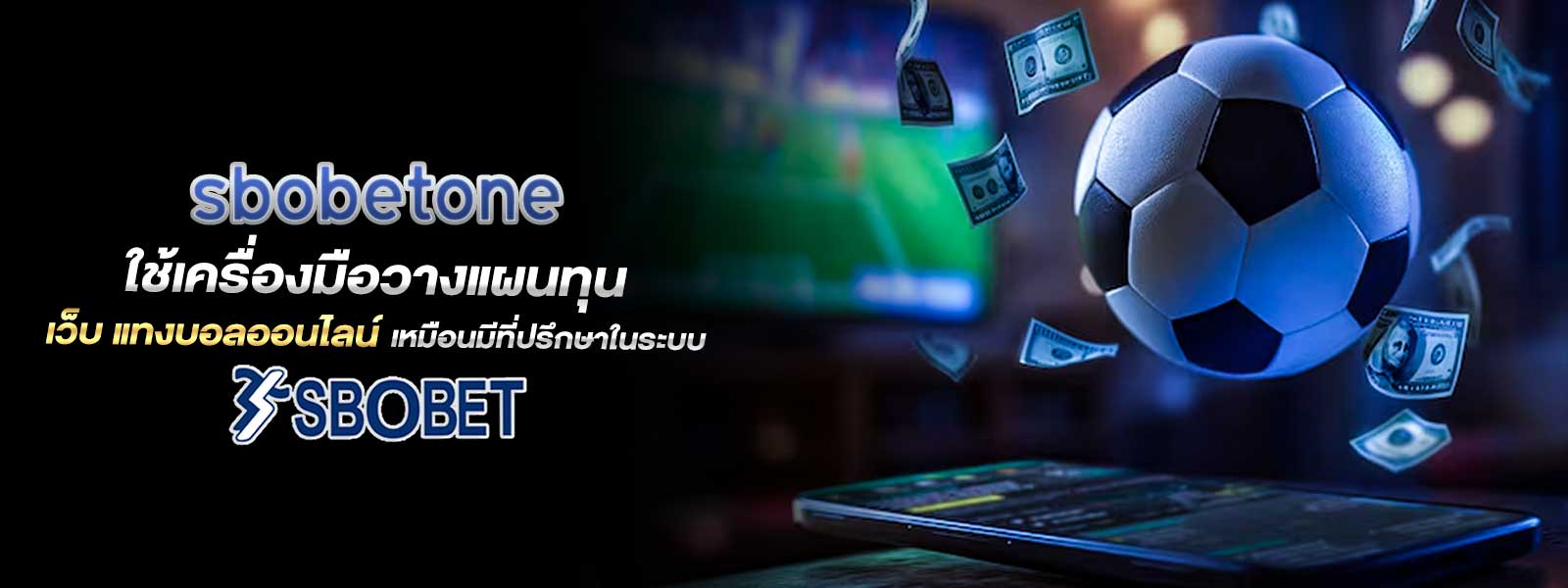 sbobetone ใช้เครื่องมือวางแผนทุน เว็บ แทงบอลออนไลน์ เหมือนมีที่ปรึกษาในระบบ
